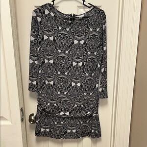 Worthington Black and White Sheath Cocktail Dress